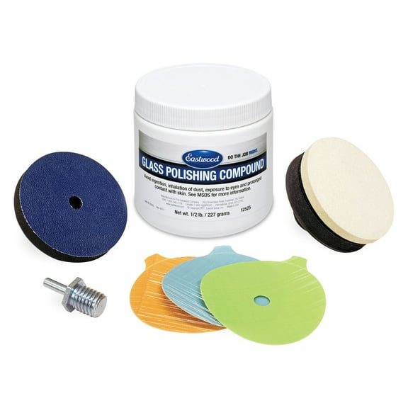 Eastwood Glass Polishing Kit for Automotive Windshield Deep Scratches