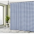 thumbnail image 5 of Ambesonne Checkered Shower Curtain, Gingham Check Classic Art, 69"Wx70"L, Night Blue, 5 of 5