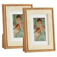 thumbnail image 1 of Ensemble de Cadres Photo en Plastique - 2 Pcs Cadre Photo Rectangulaire 4x6 Pouces Cadre de Table, 1 of 10
