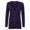 Purple, variant on Henbury Womens Cotton Acrylic V Neck Cardigan