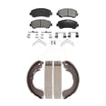thumbnail image 1 of Transit Auto Front Rear Semi-Metallic Brake Pads and Drum Shoes Kit for Car 2007-2012 Nissan Sentra SE-R Spec V KFN-100211, 1 of 11