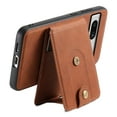 thumbnail image 6 of for Google Pixel 7a Back Case, PU Leather Detachable Card Slot Magnetic Closure Shockproof Kickstand Slim Fit Support Magnetic Car Mount Phone Cover for Google Pixel 7a, Brown, 6 of 11