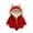 Red, variant on AJZIOJIRO Boys Girls Winter Fleece Coats for Kids Toddler，Baby Autumn Winter Ears Hooded Thickened Cotton Puffer Jacket Infant Warm Fleece Outerwear for 6M-5 Years Old