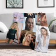 thumbnail image 6 of Margot Robbie Blanket Beautiful #7 Super Soft Throw Blanket Silky Flannel Lightweight for Sofa, Bed Blanket All Season Use 50"*60"（130 * 150cm）, 6 of 6