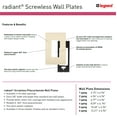 thumbnail image 4 of Legrand radiant Screwless Wall Plates for Decorator Rocker Outlets, 3-Gang, Brown, RWP263, 4 of 10