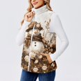 thumbnail image 4 of Wutalume Women's Christmas Printed Fashionable And Warm Fleece Cardigan Vest, Cozy and Festive Layering Piece for Holiday Outfits and Cold Days,Light Gray L, 4 of 6
