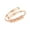 Rose Gold Color, variant on Waterproof Simple Dating Rings Adjustable Open Finger Rings Rotating Beads Jewelry Suitable for Party and Daily Wear