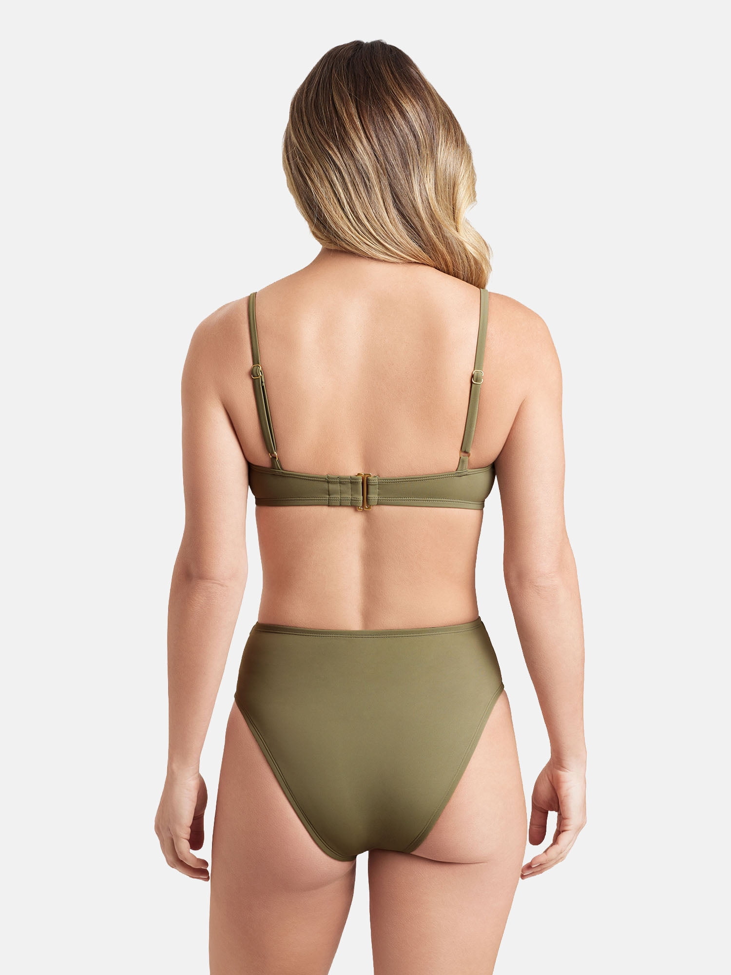 Sofia by Sofia Vergara Women's and Women's Plus Balconette Unerwire Bra Bikini Tops