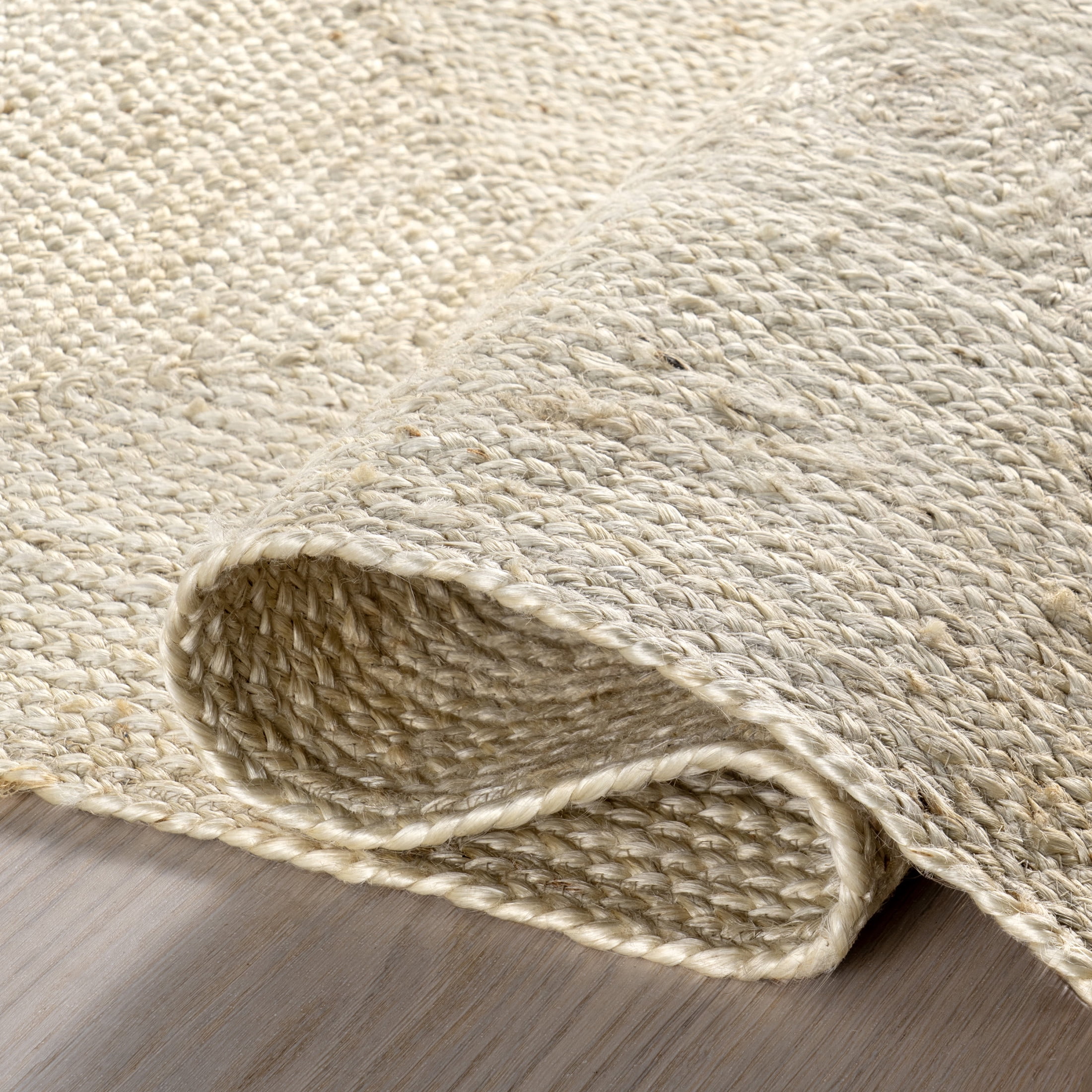 Rugs USA Juniper Tiled Jute Area Rug, 2' 6" x 8', Runner, Christie Ivory
