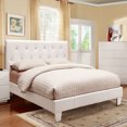 thumbnail image 4 of Furniture of America Manizales Platform Bed, California King, White, 4 of 5