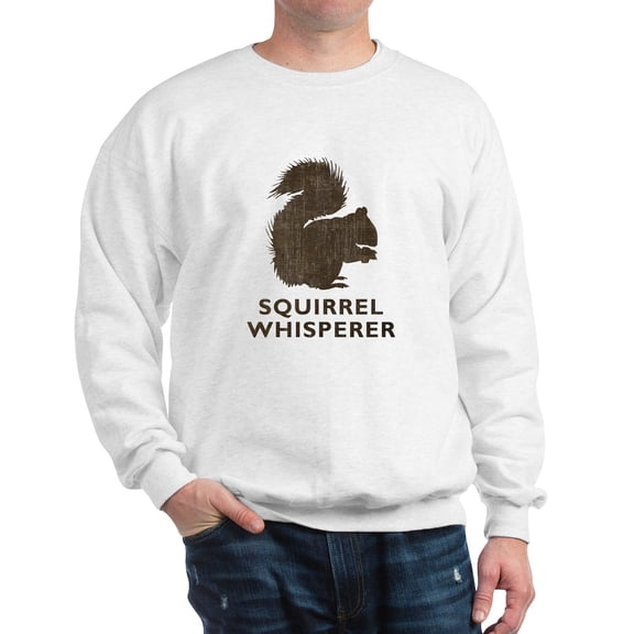 CafePress - Vintage Squirrel Whisperer Sweatshirt - Crew Neck Sweatshirt