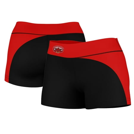 

Women s Black/Red Jacksonville State Gamecocks Curve Side Shorties