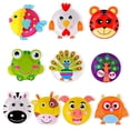 thumbnail image 2 of Tablero de papel con dibujos de animales para niños, material de bricolaje hecho a mano, pegatinas para jardín de infantes, juguetes que se pueden dibujar, 2 of 5