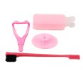 thumbnail image 2 of Aplicador de protector de máscara, juego de 4 brochas para cejas, cepillo de limpieza facial, rendimiento sólido, 2 of 5