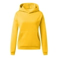 thumbnail image 4 of Patlollav Womens Long Sleeve Autumn T-Shirt Solid Hooded Pockets Tops, 4 of 6