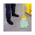 thumbnail image 5 of Ecomop Looped-End Mop Head, Recycled Fibers, Medium Size, Green | Bundle of 10 Each, 5 of 7