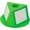 Lime, variant on Inventory Control Cone W/ Dry Erase Decals, 10"L x 10"W x 5"H, Hot Pink, Lot of 5