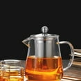 thumbnail image 5 of LEORX Teapot With Infuser Kettle With Infusers Teapots Teapot With Diffuser Steel Tea Pots Clear Glass Tea Container, 5 of 8