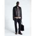 thumbnail image 4 of Free Assembly Men's Leather Jacket with Zip Pockets, Sizes XS-2XL, 4 of 7