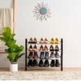 thumbnail image 3 of IRIS 2 Tier 10 Pair Slim Extendable and Stackable Metal Shoe Rack, 3 of 9