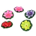 thumbnail image 4 of Loewten Lily Pads,Floating Lily Pad,5pcs Artificial Pond Plants Lightweight Exquisite Soft Thick Durable Attractive Decorative Shooting Props For Pool, 4 of 8