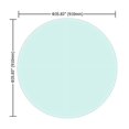 thumbnail image 3 of 36" Inch Round Tempered Glass Table Top Clear Glass 2/5" Inch Thick Beveled Polished Edge (Old Sku:W126560361), 3 of 6