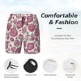 thumbnail image 5 of Haiem Rose Flowers Mens Swim Trunks with Compression Liner 2 in 1 Swimming Shorts Stretch Swimwear Quick Dry,Board Shorts-XX-Large, 5 of 9