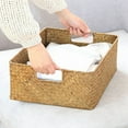 thumbnail image 6 of Woven Seagrass Basket - Natural Straw Wicker Storage for Fruit, Bread, Towels Ideal for , C, 6 of 6