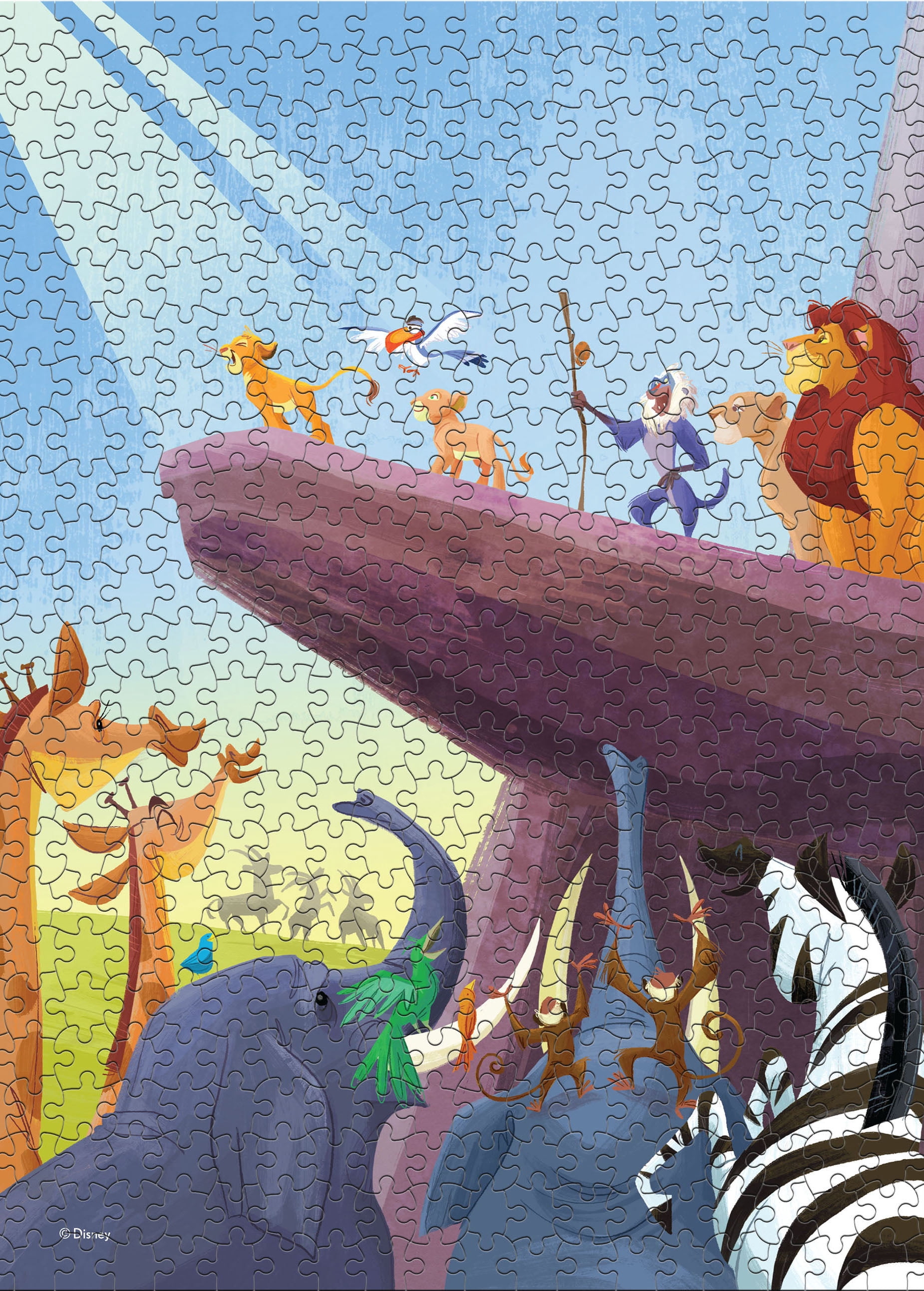 Ceaco Lion King Kids 4-in-1 Multipack Interlocking Jigsaw Puzzles for Children Ages 6+