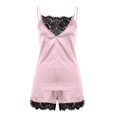 thumbnail image 1 of Ropa de Dormir de 2 Piezas Salvador Tops y Pantalones cortos Encaje Floral Mujer XXL, 1 of 10
