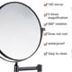 thumbnail image 2 of 2026 Good 3x Magnification Wall Mount Makeup Vinity Mirror Double-sided Swivel Extension Mirror The Better One, 2 of 5