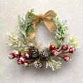 thumbnail image 2 of Artificial Christmas Wreath Xmas Tree Door Hanging Ornaments Merry Christmas Decorations for Home Navidad 2023 Happy New Year, 2 of 4