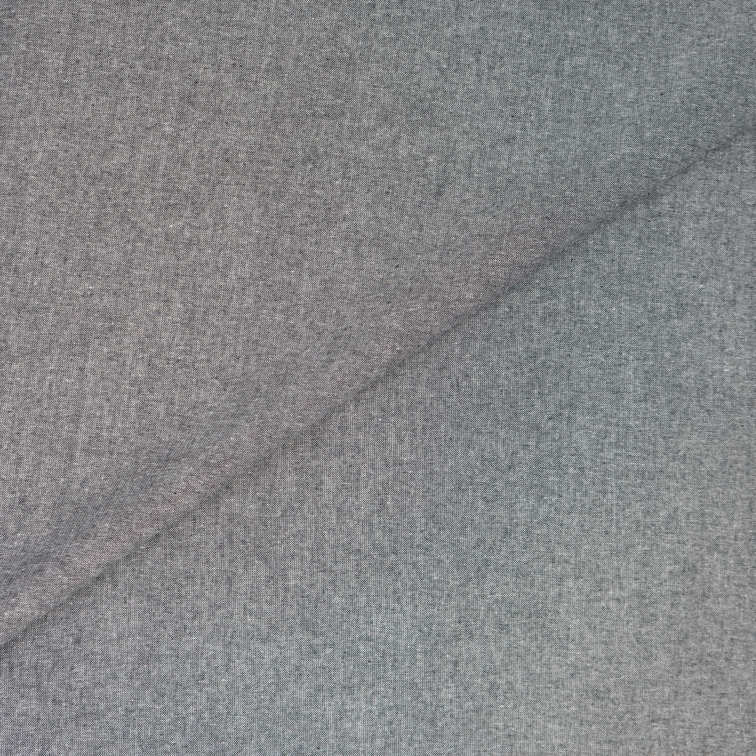 Waverly Inspirations Cotton 44" Homespun Solid Chambray Grey Color Sewing Fabric by the Yard