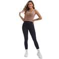 thumbnail image 5 of DARING DIVA Women's Nursing Tank Tops Colorblock Cropped Undershirts XL Brown, 5 of 6