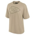 thumbnail image 2 of Women's Fanatics Khaki Kansas City Chiefs Oversized Elements T-Shirt, 2 of 3