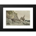 thumbnail image 2 of François Louis Thomas Francia 14x11 Black Modern Framed Museum Art Print Titled - Wreck on High Waves (1782 - 1839), 2 of 5