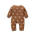 thumbnail image 2 of Baby Girls Boys Jumpsuit, Printing Long Sleeve Round Collar Romper, 2 of 7