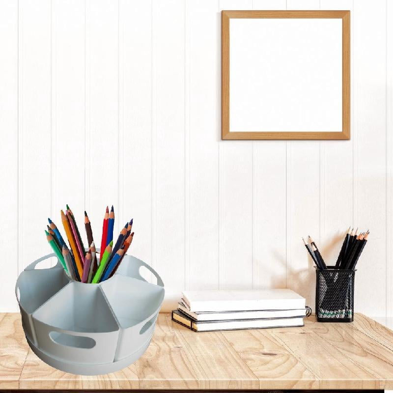 Zeiwohndc 360 Degree Rotating Pen Organizers Art Supply Organizers Marker Storage Box