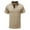 Beige, variant on Polo Shirts for Men Shirts Sleeve Golf Tshirts Business Casual Button Office Shirts Slim Fit Basic Lapel Tee Tops