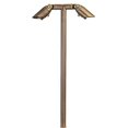 VOLT Twinnovator 12V Adjustable Cast Brass Path Light (Bronze) with 2W