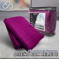 thumbnail image 4 of Sabanas Queen Size Microfibra Amplias Con Relieve Diseño Elegante Nubisuave  Liso Textura Suave, 4 of 6