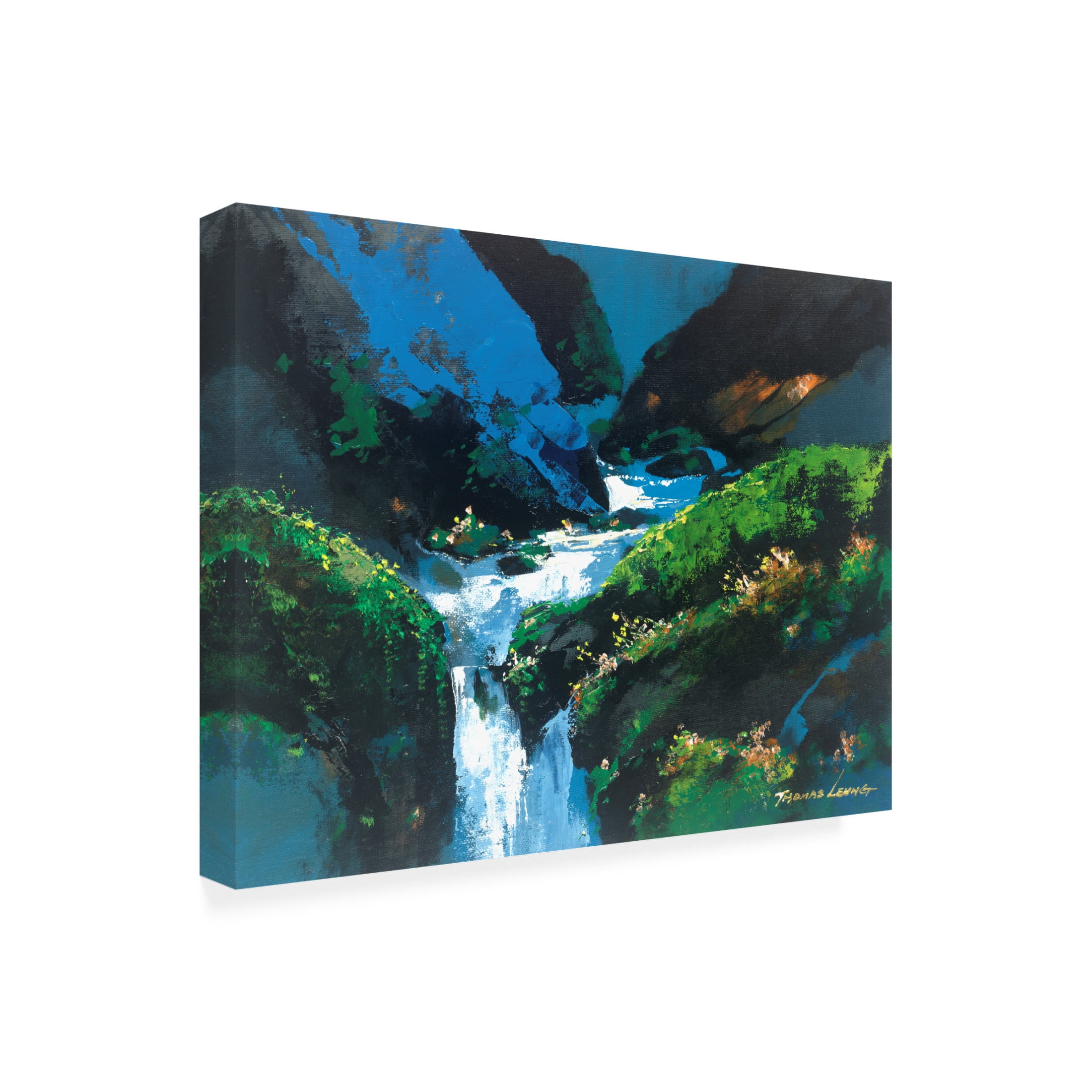 Canvas Wall Art - Thomas Leung 'Creek' Wall Art for Living Room, Bedroom, or Office Décor by Trademark Fine Art - 19 x 14 Inches