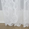 thumbnail image 3 of No. 918 Ariella Floral Lace Rod Pocket Curtain Panel, 58"x84", White, 3 of 5