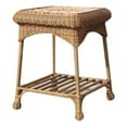 thumbnail image 1 of Afuera Living Wicker / Rattan Patio End Table in Honey Brown, 1 of 2