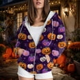 thumbnail image 2 of Towmus Oversized Zip Up Hoodies for Women Fashion Halloween Hooded Sweatshirt Coat Y2K Jacket, 2 of 5