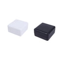 thumbnail image 1 of 2 piezas nuevo producto de fibra de bambú patentado con tapa caja de jabón clásica caja de jabón de viaje en blanco y negro, 1 of 5