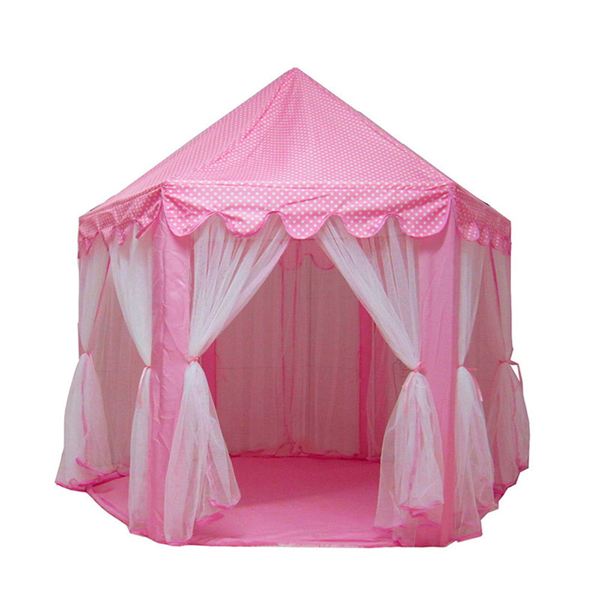little girls play tent
