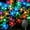 Multicolor, variant on 60 LED Solar Flower String Lights for Outside Waterproof Fairy Lights for Garden Yard Fence Patio Christmas Tree Wedding Party Decor, Blue