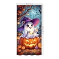 thumbnail image 3 of Halloween Ghost Door Cover,Cute Ghost Photography Backdrop Funny Pumpkin Moon for Halloween Front Door Wall Porch Sign Party Decorations, 3 of 6
