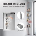 thumbnail image 6 of KFFKFF Tension Rod Shower Caddy, Adjustable from 56" to 114", Versatile Shower Tension Rod with Durable Load-Supporting Tray, Resistant to Rust, Simple Installation, Suitable for Bathrooms, 6 of 9